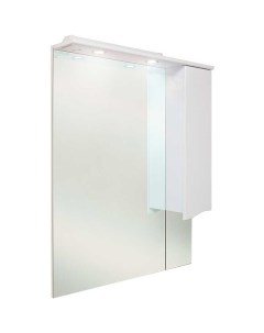 Зеркало со шкафом Моника 75 01 R 207507 с подсветкой Белое Onika