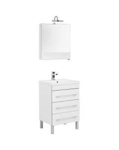 Комплект мебели для ванной Верона 58 287656 Белый Aquanet