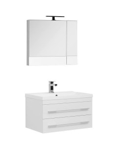 Комплект мебели для ванной Нота 75 287701 подвесной Белый Aquanet