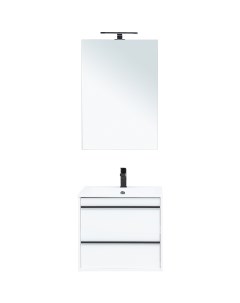 Комплект мебели для ванной Lino 60 271951 подвесной Белый матовый Aquanet