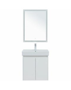 Комплект мебели для ванной Nova Lite 60 302532 подвесной Белый глянец Aquanet