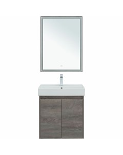 Комплект мебели для ванной Nova Lite 60 302533 подвесной Дуб рошелье Aquanet