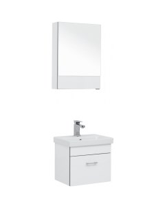 Комплект мебели для ванной Верона 50 254065 подвесной Белый Aquanet