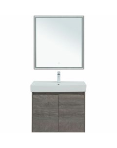 Комплект мебели для ванной Nova Lite 75 302536 подвесной Дуб рошелье Aquanet