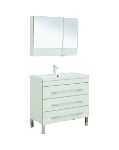 Комплект мебели для ванной Верона 90 287660 Белый Aquanet