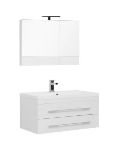 Комплект мебели для ванной Нота 90 287702 подвесной Белый Aquanet