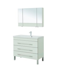 Комплект мебели для ванной Верона 100 287655 Белый Aquanet