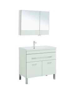 Комплект мебели для ванной Верона 90 287661 Белый Aquanet
