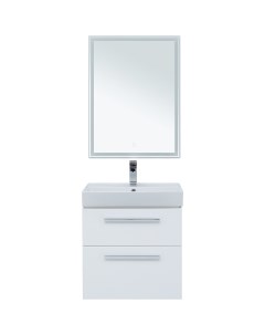 Комплект мебели для ванной Nova 60 246279 подвесной Белый глянец Aquanet