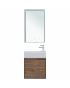 Комплект мебели для ванной Nova Lite 50 302530 подвесной Дуб рустикальный Aquanet