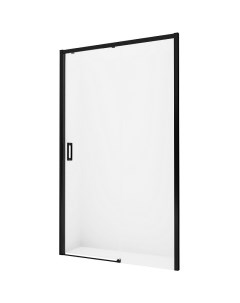 Душевая дверь Prime Black 120 R D 0321A профиль Черный стекло прозрачное New trendy
