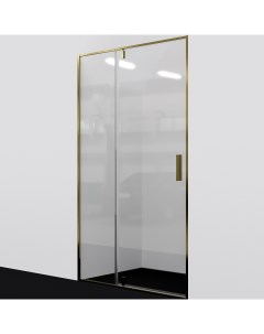 Душевая дверь Aisch 120 55P05 профиль Матовое золото стекло прозрачное Wasserkraft