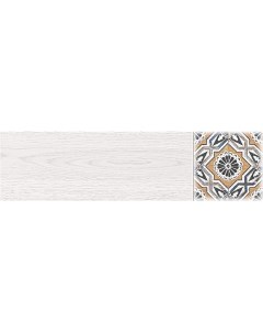 Керамогранит Дуб Д2 белый глазурованный декорированный 15 1x60 см Belani