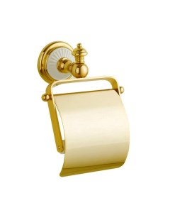 Держатель туалетной бумаги Palazzo Bianco 10101 с крышкой Золото Boheme