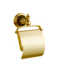 Держатель туалетной бумаги Palazzo Nero 10151 с крышкой Золото Boheme