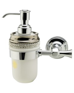 Дозатор для жидкого мыла Dubai 31125 Белый Хром Migliore
