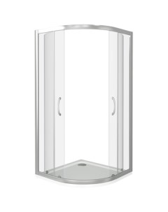 Душевой уголок Latte R 100 100x100 профиль Белый стекло прозрачное Good door