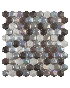 Стеклянная мозаика Hex Forest Mix 30 7х31 7 см Vidrepur
