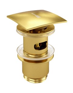 Донный клапан Aisch A165 click clack Золото матовое Wasserkraft