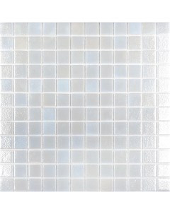 Стеклянная мозаика Shell 563 White на сетке 25х25 см Vidrepur