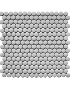 Керамическая мозаика Penny Round Grey Glossy NK50096 30 9x31 5 см Starmosaic