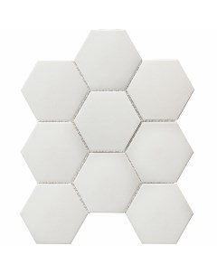 Керамическая мозаика Non Slip Hexagon Big White Antislip JFQ51011 25 6x29 5 см Starmosaic