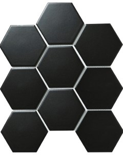 Керамическая мозаика Hexagon big Black Matt FQ83000 SBH4810 25 6x29 5 см Starmosaic
