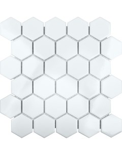 Керамическая мозаика Hexagon small White Glossy MT32000 IDL1001 26 5x27 8 см Starmosaic