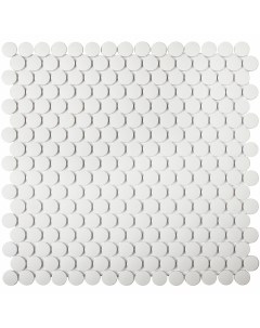 Керамическая мозаика Non Slip Hexagon Penny Round White Antislip JNK81011 30 9x31 5 см Starmosaic