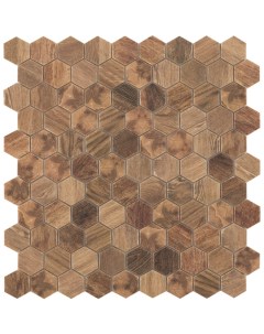 Стеклянная мозаика Hex Woods 4700 30 7х31 7 см Vidrepur