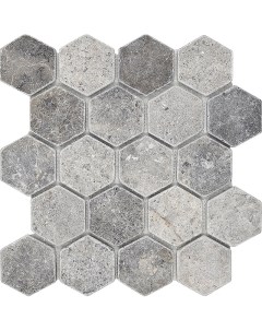 Керамическая мозаика Wild Stone Hexagon VLg Tumbled 30 5x30 5 см Starmosaic
