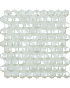 Стеклянная мозаика Hex Diamond 350D Белый 30 7х31 7 см Vidrepur