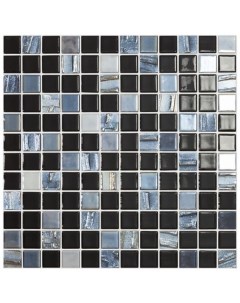 Стеклянная мозаика Astra Black Черный 31 7х31 7 см Vidrepur