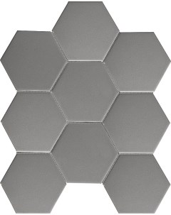 Керамическая мозаика Hexagon big Grey Matt FQ21016 25 6x29 5 см Starmosaic