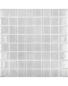 Стеклянная мозаика Shell 563 White на сетке 38х38 см Vidrepur