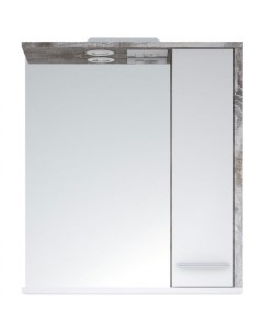 Зеркало со шкафом Лорена 65 SD 00000294 с подсветкой Антик Белое Corozo