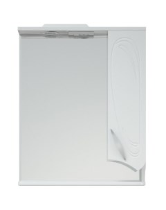 Зеркало со шкафом Кентис 60 SD 00000288 с подсветкой Белое Corozo