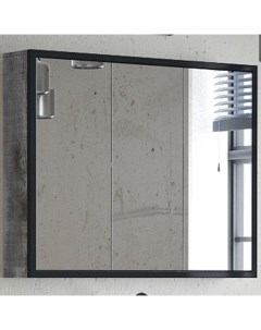 Зеркальный шкаф Айрон 90 SD 00000282 Черный антик Corozo