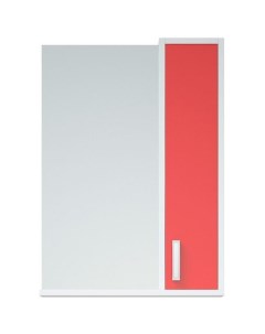 Зеркало со шкафом Колор 50 SD 00000697 Красное Белое Corozo