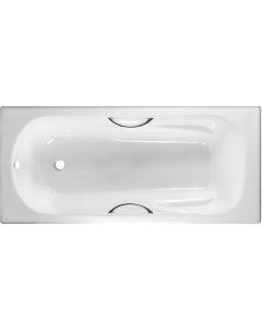 Чугунная ванна B15 160x75 Н0000017 с антискользящим покрытием Byon