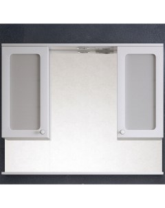 Зеркало со шкафом Прованс 105 SD 00000469 с подсветкой Белое Corozo