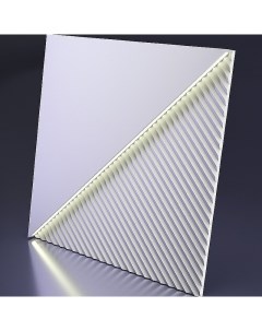 Гипсовая 3д панель Platinum Fields Led SD 0008 7 патина софттач теплый свет 600x600 мм Artpole
