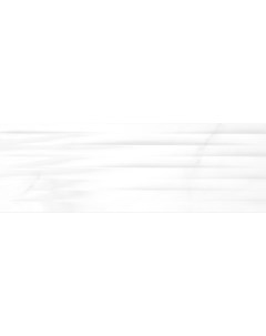 Керамическая плитка Elegance рельеф полосы белый EGU052D настенная 25х75 см Meissen