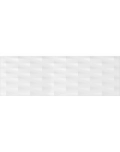 Керамическая плитка Trendy рельеф пики белый TYU052D настенная 25х75 см Meissen