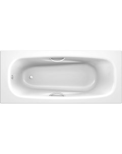 Стальная ванна Deline 150x75 B55US200E с отверстиями для ручек без антискользящего покрытия Koller pool