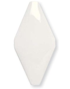 Керамическая плитка Rombos Acolchado Blanco Z настенная 10х20 см Adex