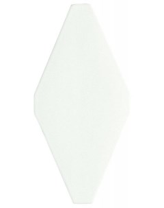 Керамическая плитка Rombos Liso Blanco Z настенная 10х20 см Adex