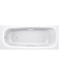 Стальная ванна Universal HG 170x75 B75HTH001 handles с отверстиями для ручек без гидромассажа с шумо Blb