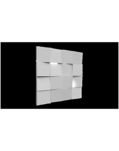 Гипсовая 3Д панель Quadro световая 70x70 см Panelli