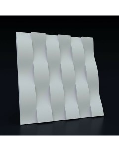 Гипсовая 3Д панель Ламелия 50x50 см Panelli